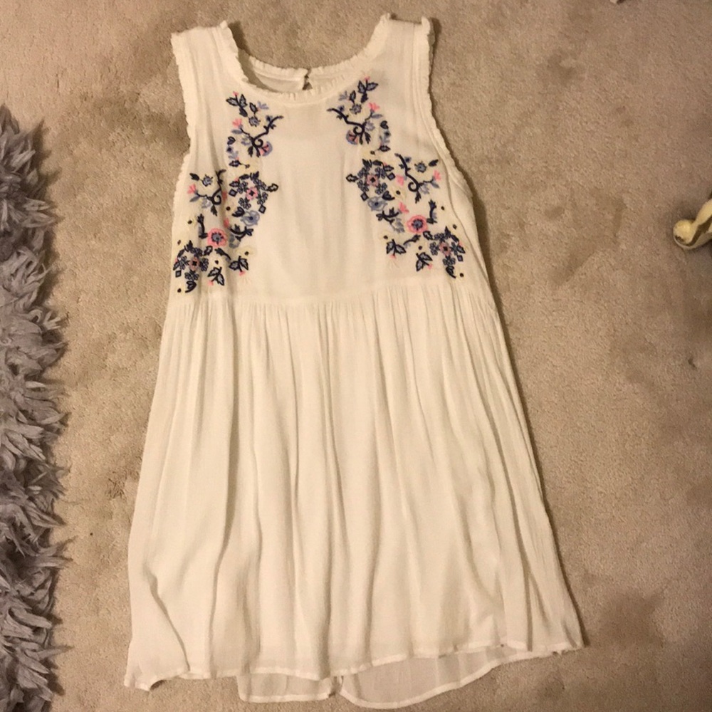 White Embroidered Dress